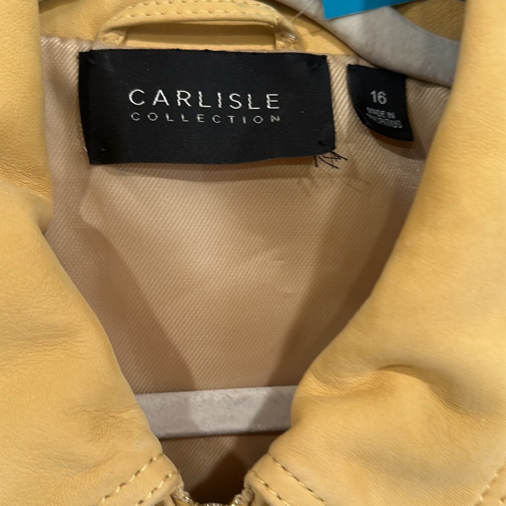 Yellow Leather Jacket - image 2